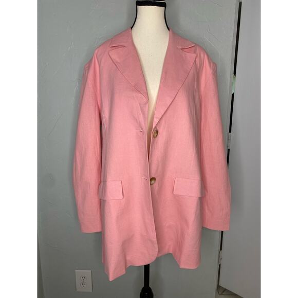 CHARLIE HOLIDAY ADDISON BLAZER - PINK PUNCH - Picture 3 of 12